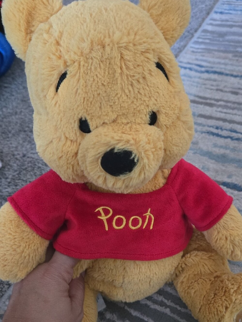 Disney Winnie the Pooh Plush - Yellow with Red Shirt
